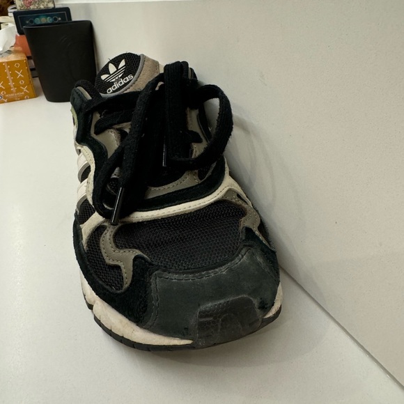 Adidas Sneakers Black White & Green Tempur Run US M 7.5 / W 8.5 - Picture 4 of 8